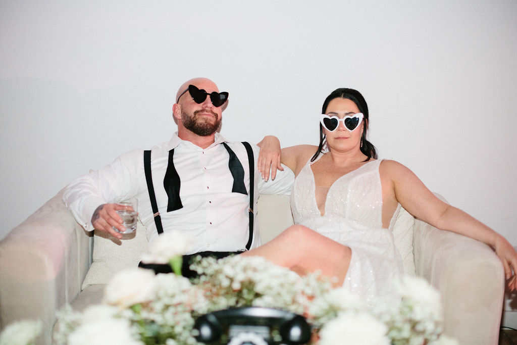 Cool Bride and Groom